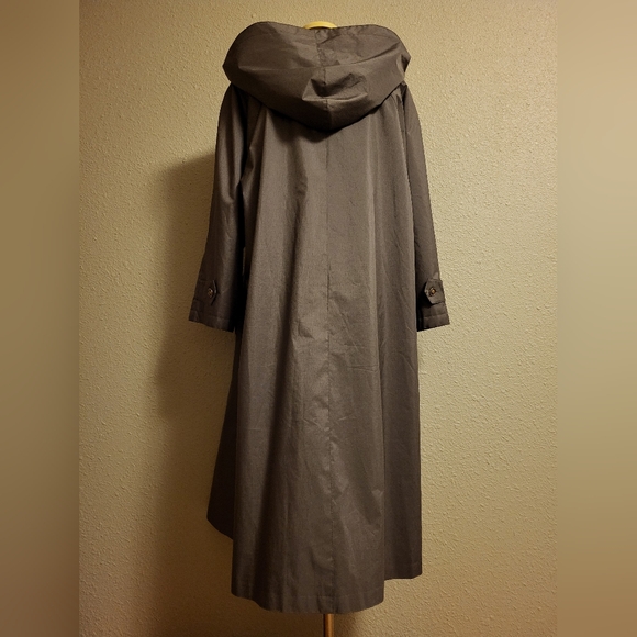 Vintage MS Cambridge Muted Olive Green-Gray Coat Size 16 - Picture 3 of 13